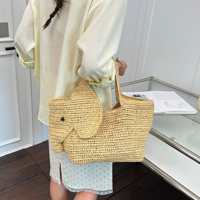 Elephant Shaped Raffia Handwov - огляд і ціна Women'S Raffia Bags