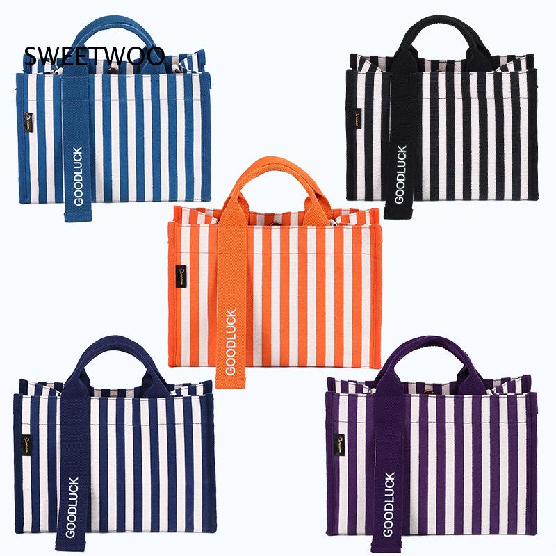 2026 Vertical Stripe Canvas Sm - огляд і ціна Women Hand Bags For Office