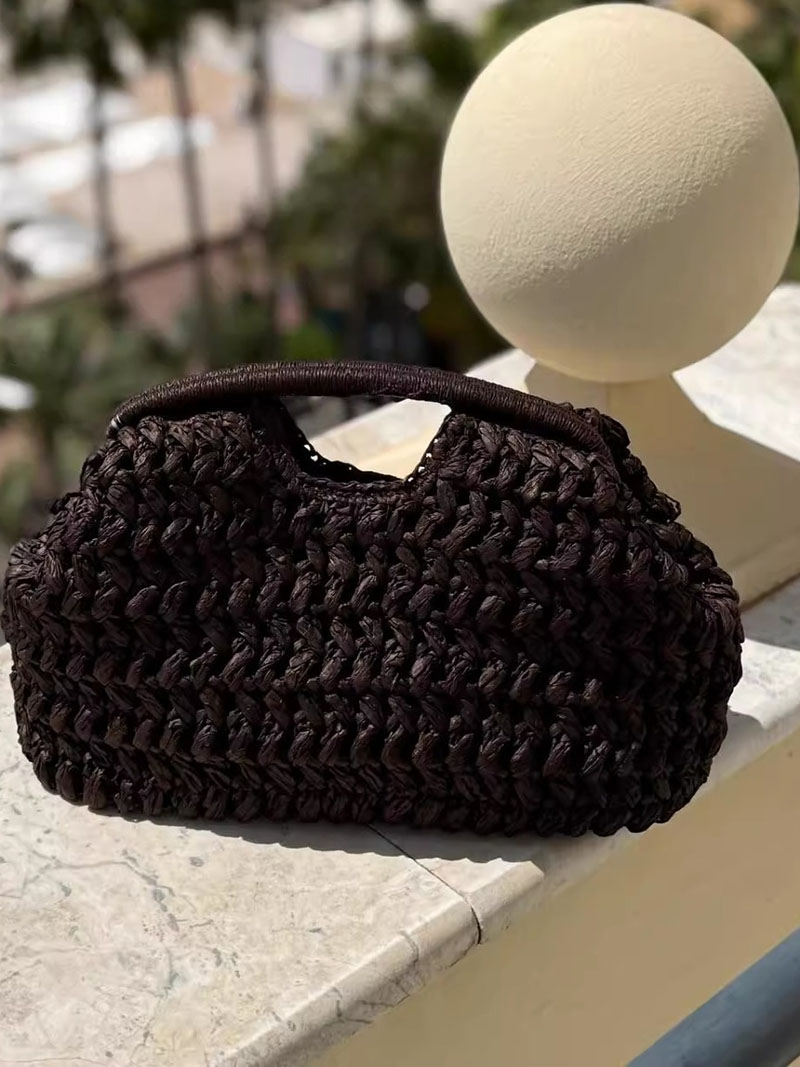 Elegant Ladies Chain Woven Han - огляд і ціна Women'S Raffia Bags
