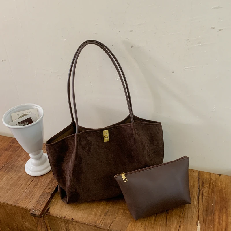 Retro Leopard Print Suede Tote - огляд і ціна Women'S Bags Handbags